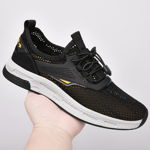 男士透气网鞋夏季新款旅游户外休闲网面鞋徒步鞋开车一脚蹬网眼鞋