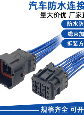 汽车防水连接器12P国产MG610335-5线束公母插头DJ7121Y-2-11/21
