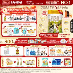 品牌官旗】海普诺凯1897荷致幼儿配方奶粉3段860g*1罐进口奶粉