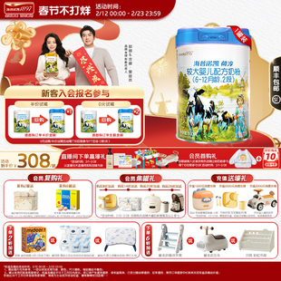 海普诺凯1897荷淳A2蛋白奶源较大婴儿配方奶粉2段800g1罐进口奶粉