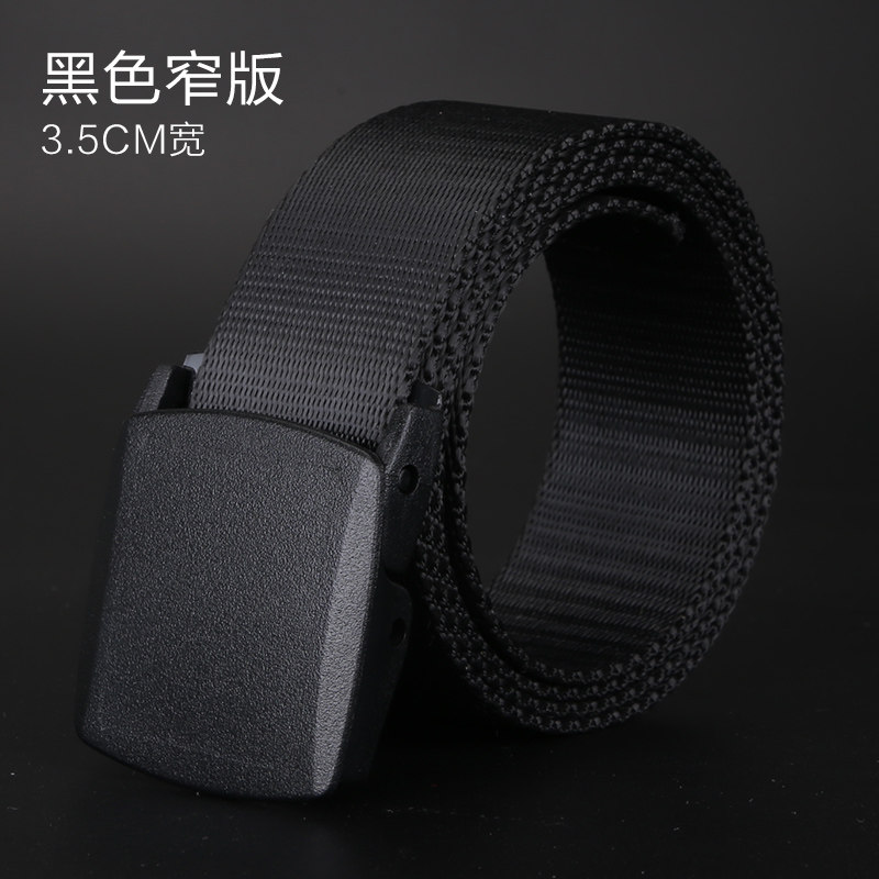 Canvas belts, men's and women's belts, youth without metal, tactical military training, automatic buckle, casual jeans, outdoor thumbnail 8