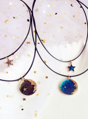 七彩纯手工双层星空系列项链颈链