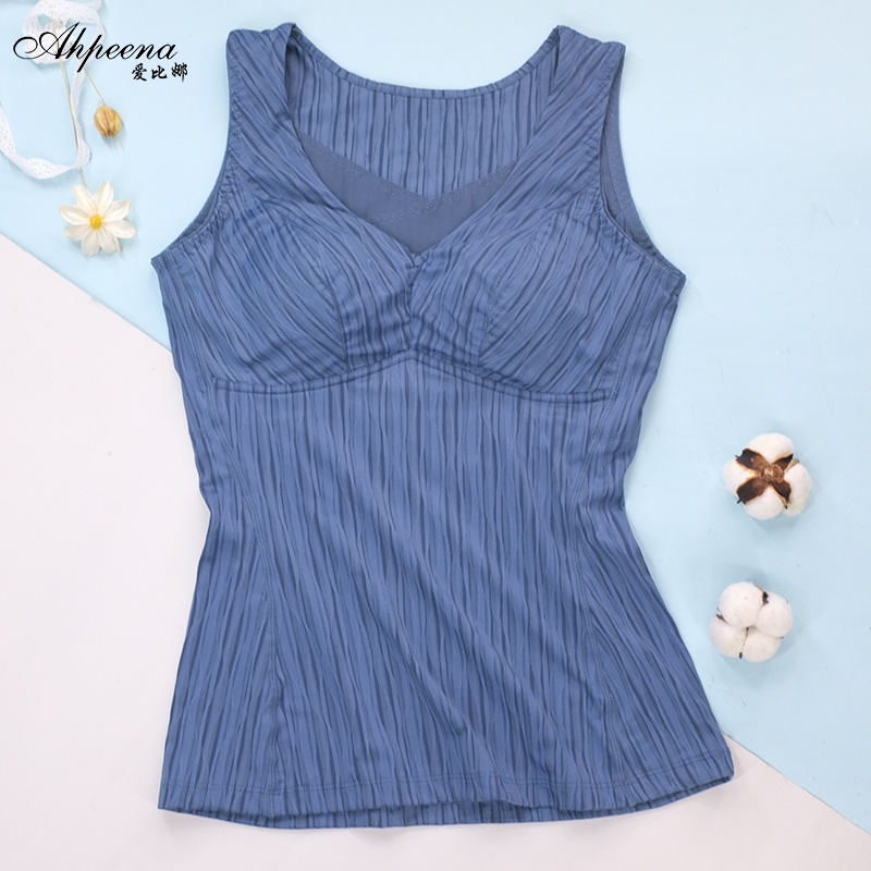 带胸垫背心收副乳文胸