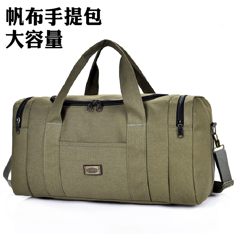 旅行包男士可套拉杆帆布衣服运动