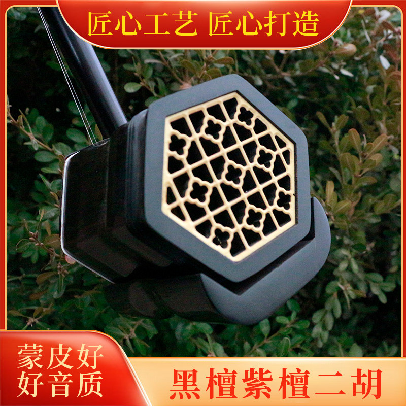 八音顺艺二胡乐器特价扁杆真蟒皮黑檀紫檀配置皮革琴盒弓弦码松香属于什么档次？