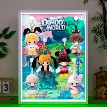 迪士尼系列【美岸手办展示盒】架适用泡泡玛特dimoo场景搪胶相框