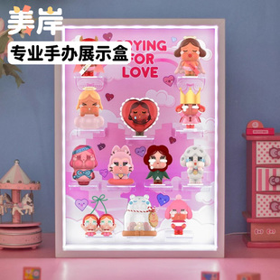 爱神的眼泪系列手办收纳盲盒展示盒适用泡泡玛特CRYBABY场景架柜