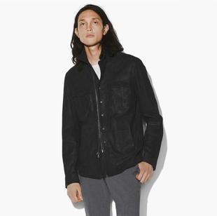 出美国奢品意大利昂贵山羊绒面皮真皮皮衣男 穿 轻量小胎羊 四季