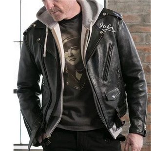 3折预【马龙白兰度肖特613斜拉】日本水波纹马皮