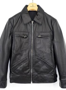 桑尼福利秒杀 全头层牛皮日版真皮皮衣男