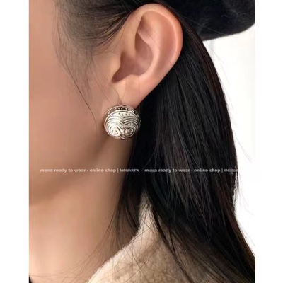 小众高级感民族风网红圆形耳环