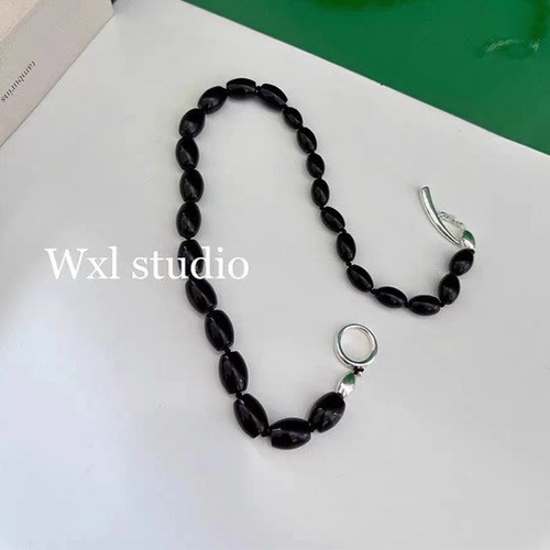 新中式黑玛瑙极简风项链
