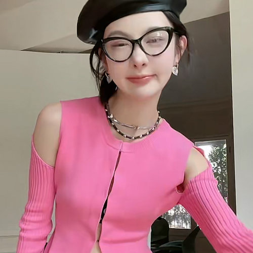 mona张绮贤同款钛钢蝴蝶项链