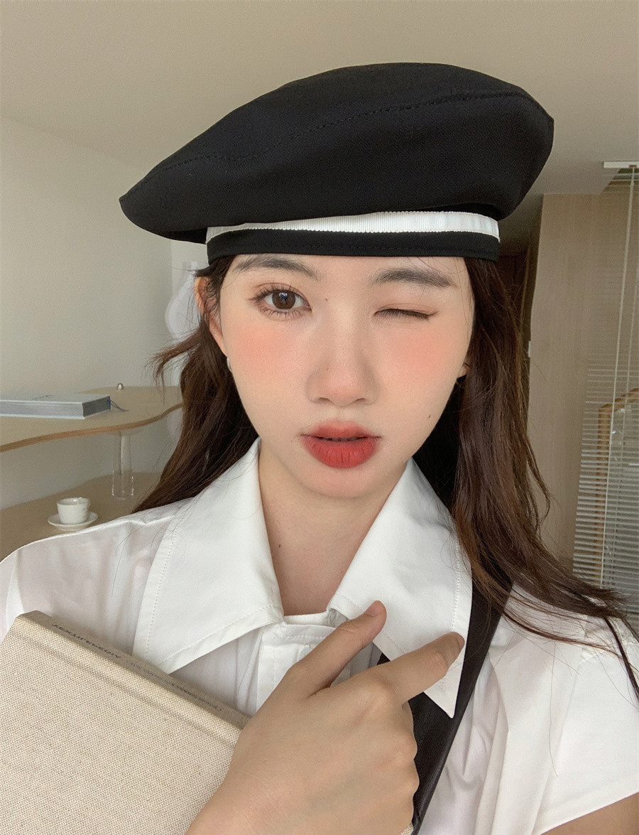 日系原创jk制服贝雷帽水手帽潮