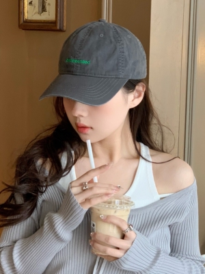 大头围小字母软顶棒球帽遮阳帽潮