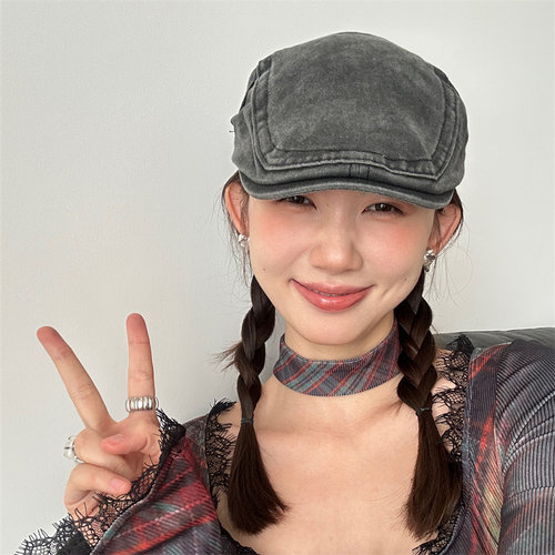 复古做旧水洗棉前进帽春夏薄款潮