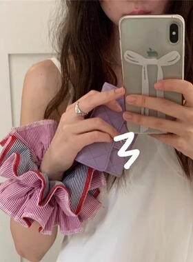 小熊同款绝美小众设计波点发圈女