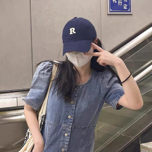 R字母软顶棒球帽好版型四季可戴