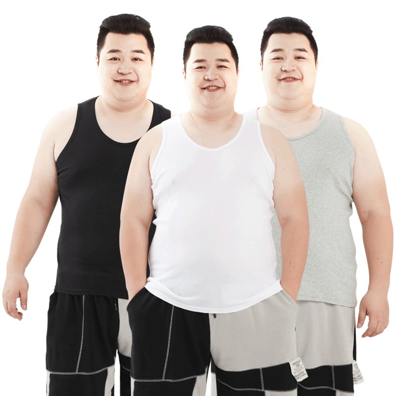 恒源祥男士抗菌大码纯棉背心