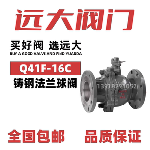 16C耐高温蒸汽水手动快开WCB碳钢DN100 远大阀门铸钢法兰球阀Q41F