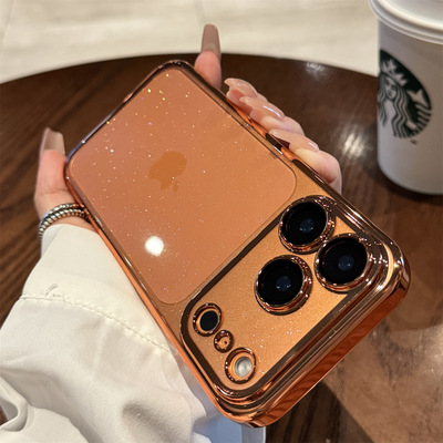 电镀星空闪粉适用iPhone17手机壳