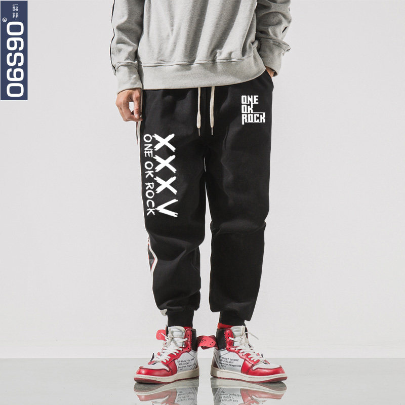 06590春裝褲子休閑大碼搖滾樂隊One ok rock周邊運動長褲束腿收口在類目 男裝, 休閒褲中 - 來自Buy2taobao.com提供專業的淘寶代購服務