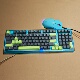 二手网吧拆机游戏机械键盘青轴光轴电竞热插拔有线清仓无冲