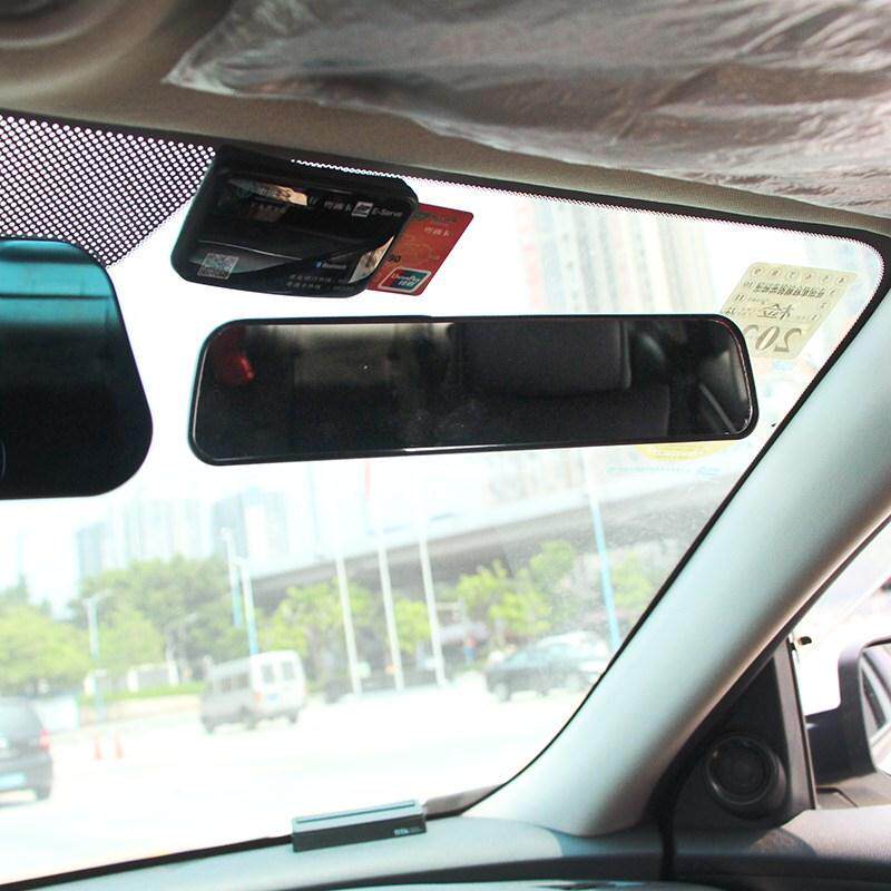 汽车车内大视野后视镜带吸盘 广角镜平面镜 教练车室内辅助倒车镜