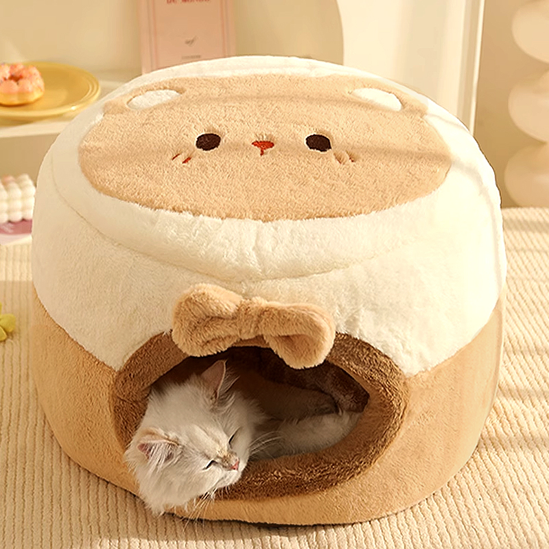 猫窝封闭式安全感睡袋冬天保暖