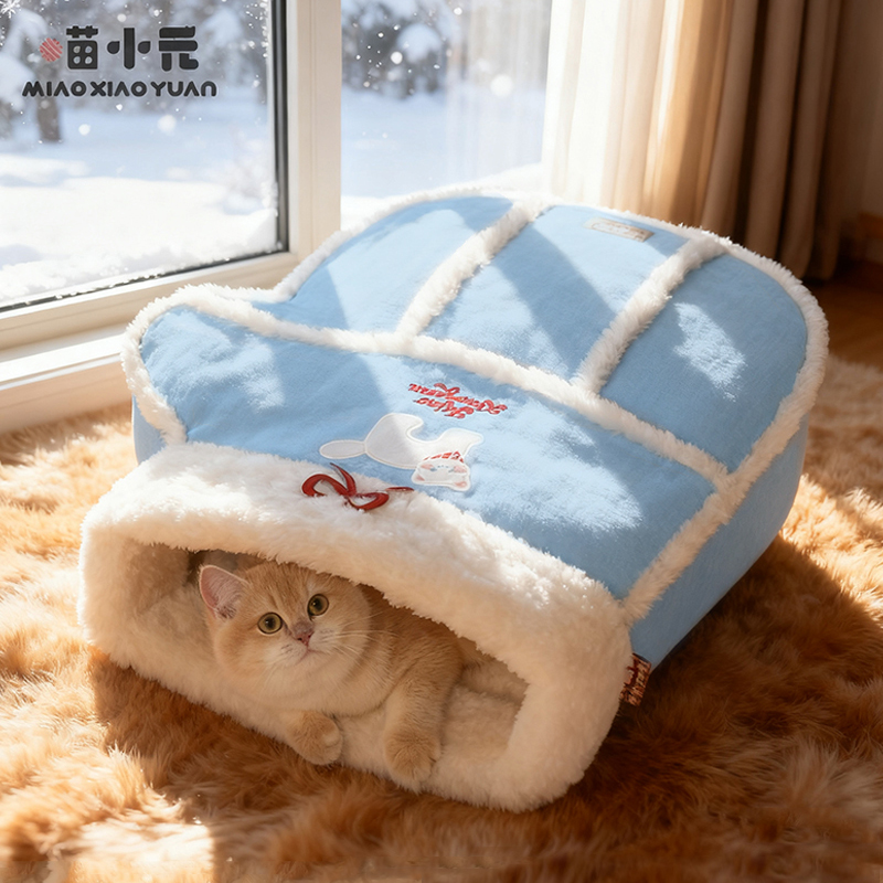 封闭式睡袋猫窝冬季保暖猫房