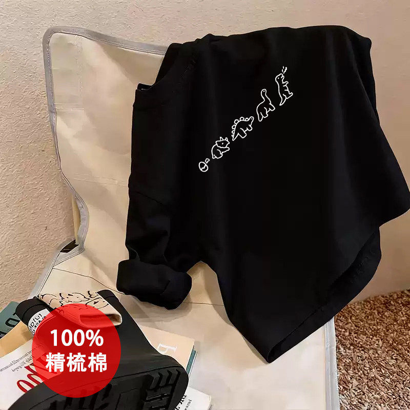 100%全棉男童卡通长袖T恤春秋