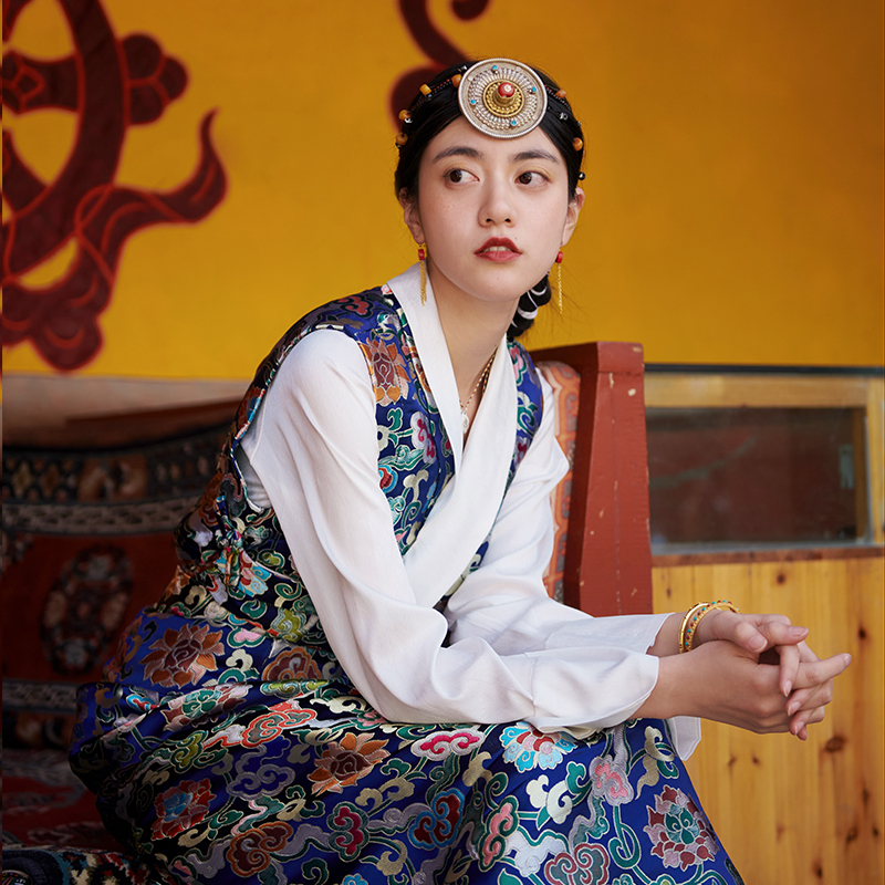清仓6折 藏装旅拍 西藏服装夏季藏装女两件 西藏旅游衣服女