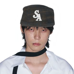 SANB SA系列复古药盒帽秋冬男潮流美式日系平檐街头趣味英伦街头