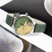 珂紫航海地图手表学生个性 创意运动户外防水正品 石英男女初高中生