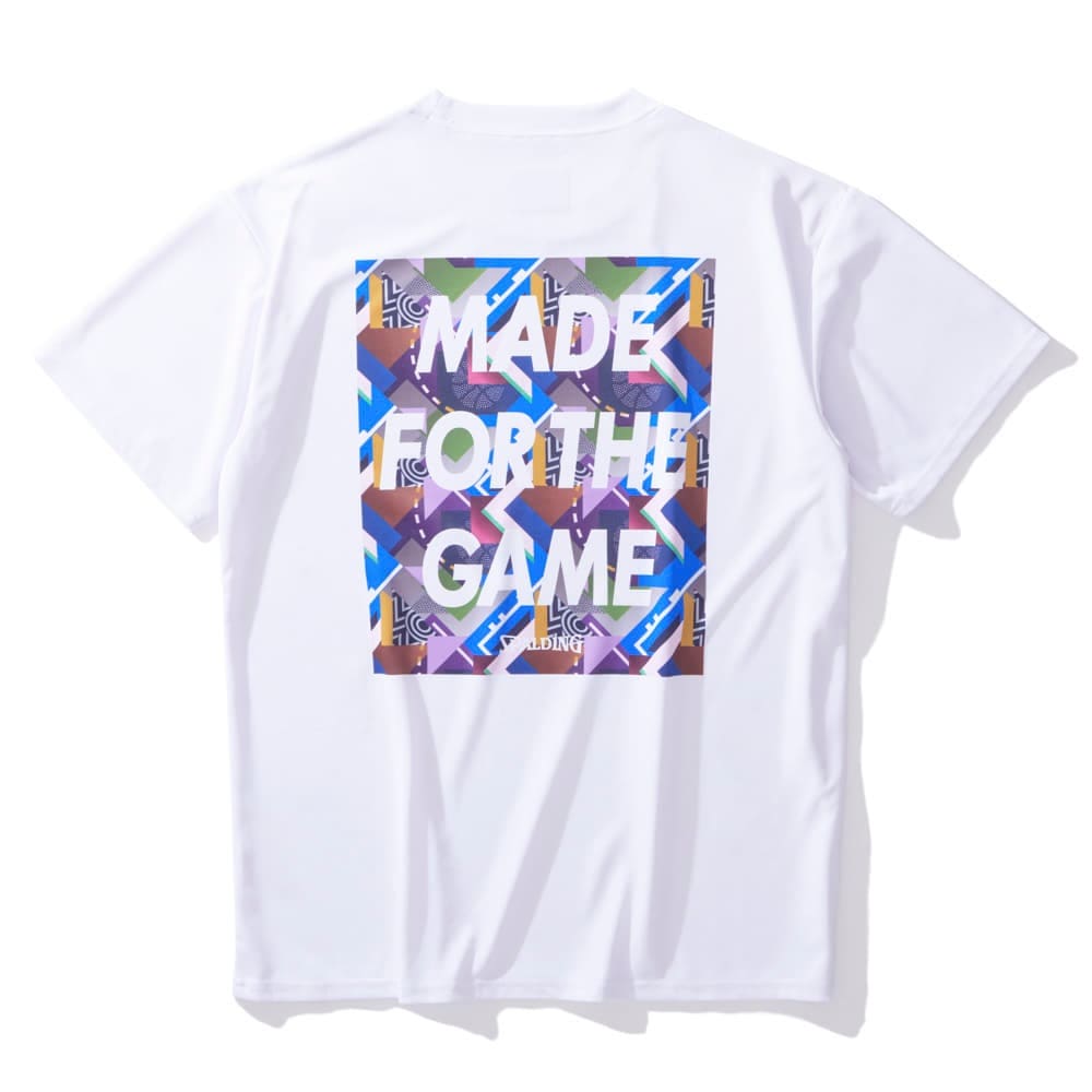 日本Spalding/斯伯丁为游戏设计的几何 T 恤男女速干半袖T恤