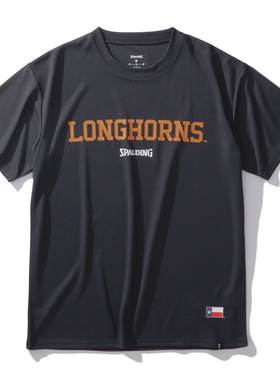 日本Spalding/斯伯丁 T 恤Texas Longhorns Logo 男女速干半袖