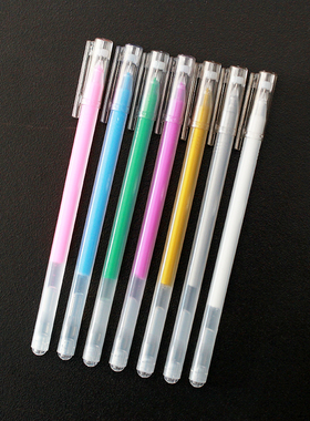 七色手绘高光笔 diy相册动漫绘画彩笔白色高光笔美术大容量勾线笔