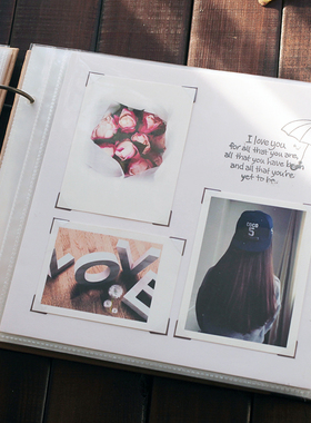 手工diy相册本 粘贴式回忆录覆膜拍立得影集情侣礼物毕业纪念册