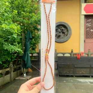 代杭州灵隐流通处橄榄核手链葫芦南红竹节天然小多圈多宝玛瑙佛珠