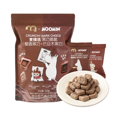 麦臻选xMoomin黑巧脆脆143g