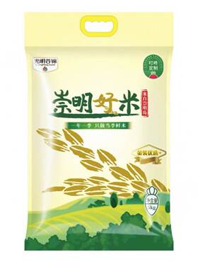 叮咚定制非真空包装崇明好米5kg