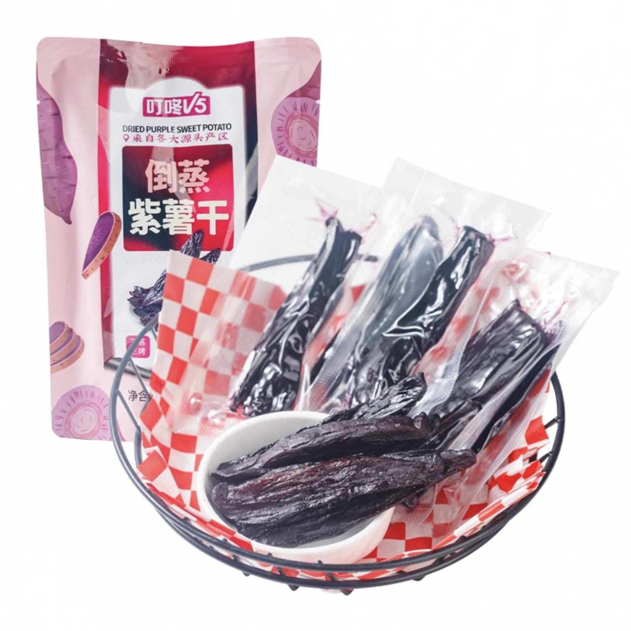 叮咚V5倒蒸紫薯干168g
