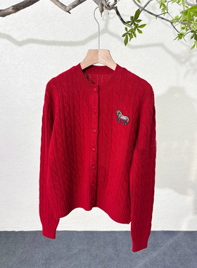 OWN IT/高品质小马章仔棉羊毛针织衫外套25195#
