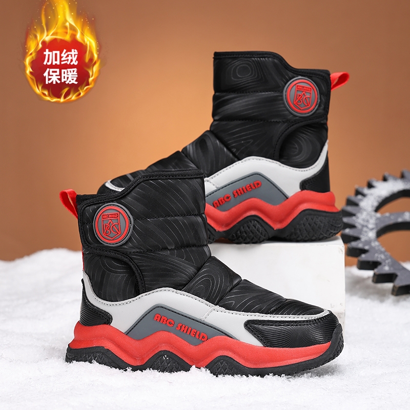 东北加厚保暖户外防滑男童雪地靴