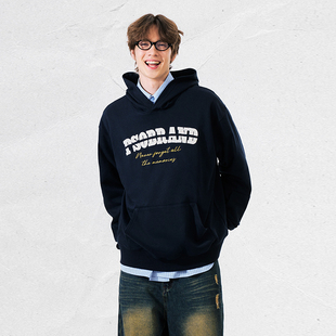 双纱针织贴布绣毛巾底美式 女装 连帽卫衣外套国潮 Brand男装 PSO