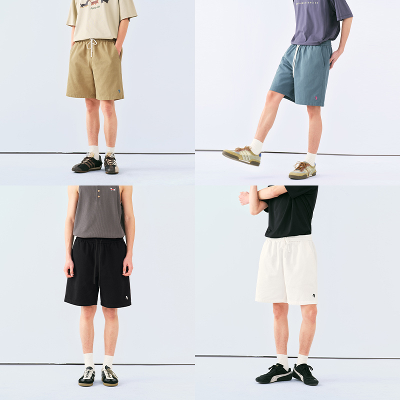 PSO Brand男装女装高尔夫小熊刺绣工装短裤度假沙滩裤潮牌五分裤