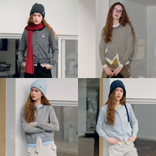 PSO Brand女装假两件围巾条纹撞色针织衫毛衣女短款上衣外套秋季