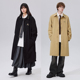 Brand男装 女装 斜纹刺绣翻领风衣中长款 PSO 大衣外套女秋冬季 潮牌