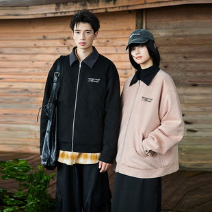 潮流宽松夹棉夹克外套厚棉服女款 PSO 麂皮绒美式 女装 冬 Brand男装