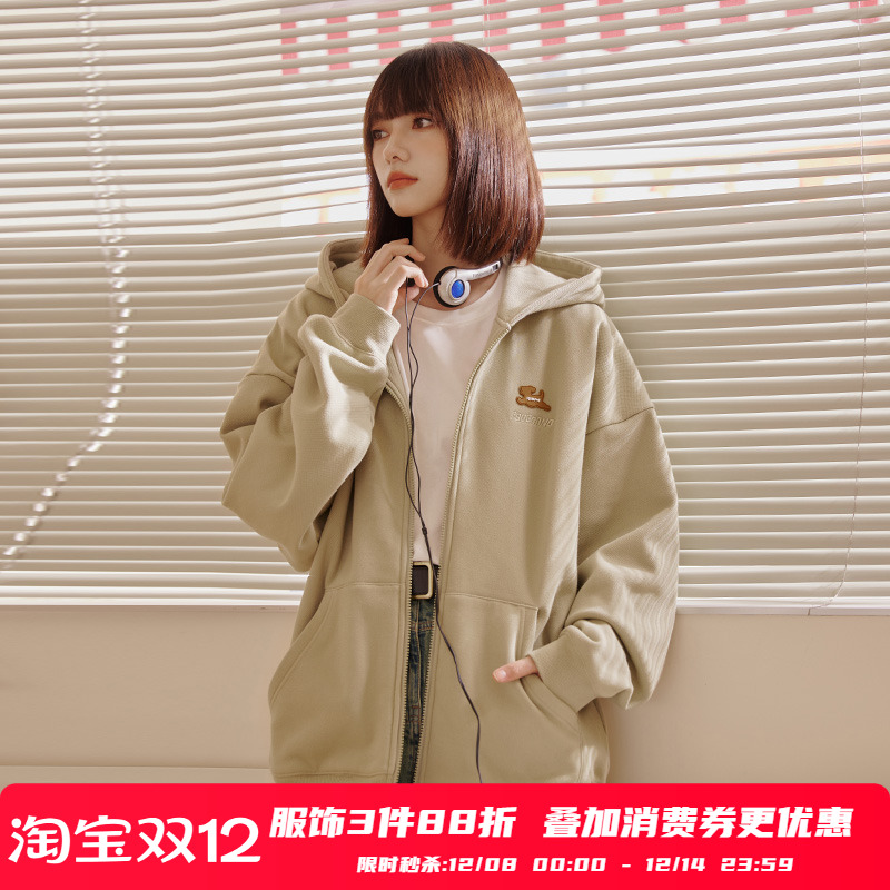 连帽外套可爱小狗开衫